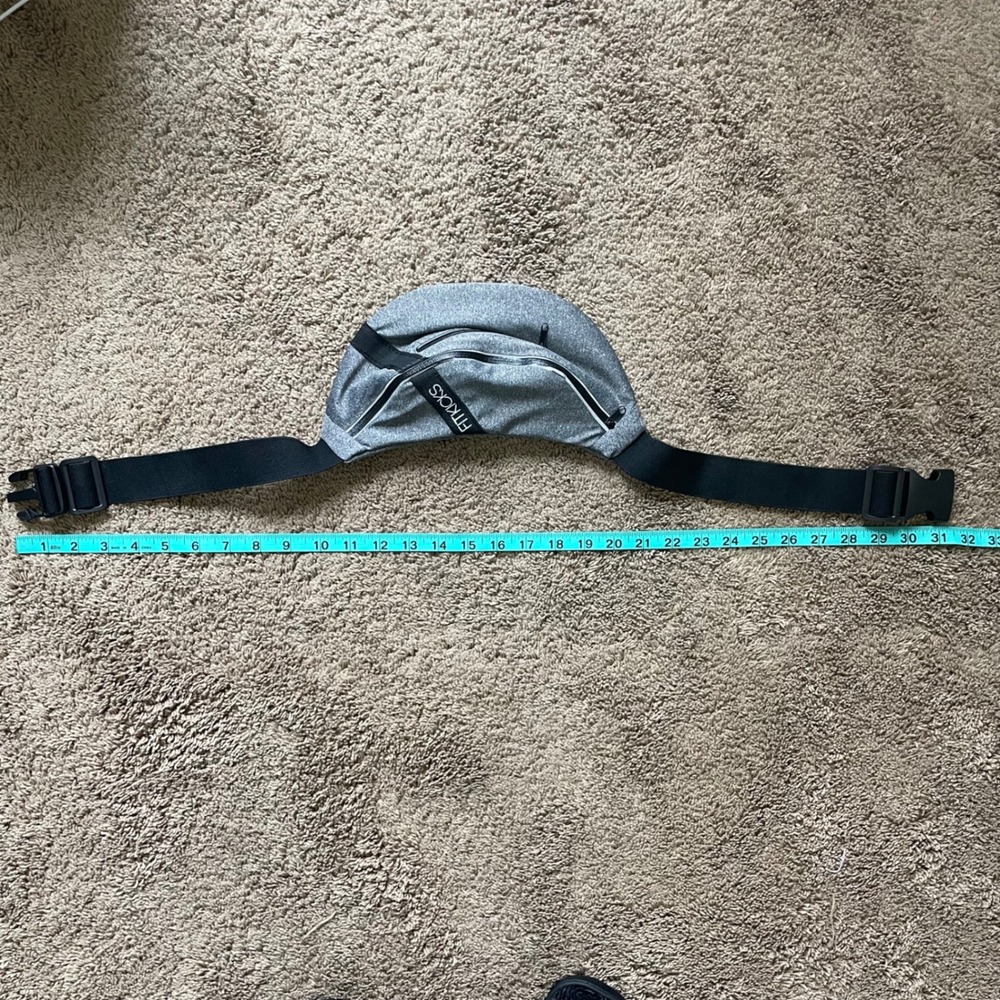 Fitkicks Fitpack Heathered Gray Waist Bag Running Belt Fanny Pack Adjustable - Picture 11 of 11
